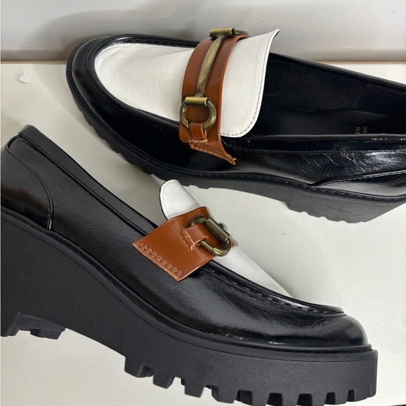 Steve Madden Alix Wedge Multicolor Horsebit Loafer - Picture 4 of 8